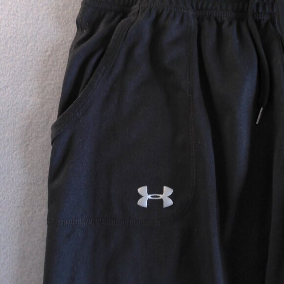 UNDER ARMOR Women's Athletic Capri Pants, size-Sm, Black, Elastic/tie waistband - Picture 4 of 11